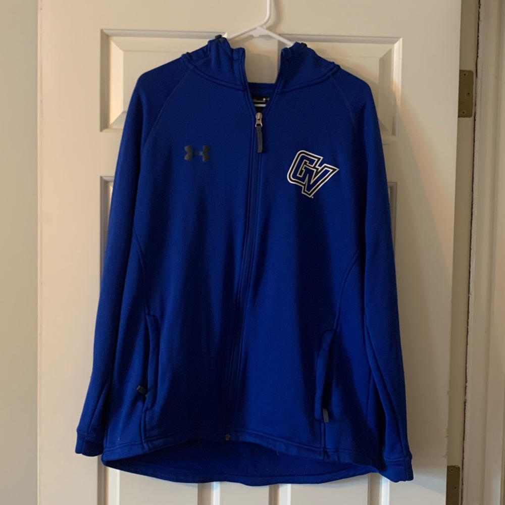 Men’s Blue Under Armour Grand Valley State University Zip Up Sweatshirt